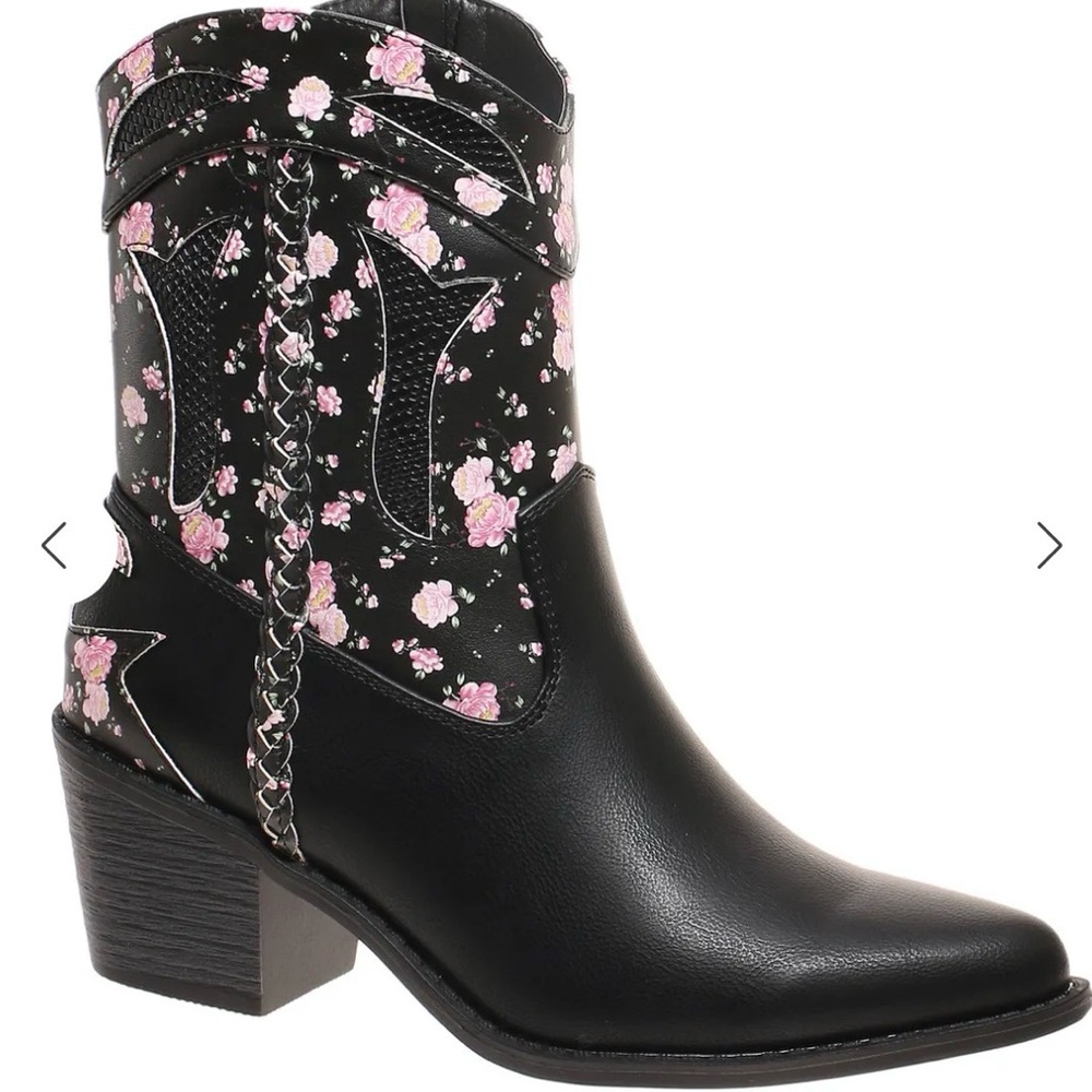 Willow Floral Booties